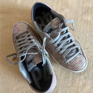 P448 Women's Sneakers - Gray and Pink